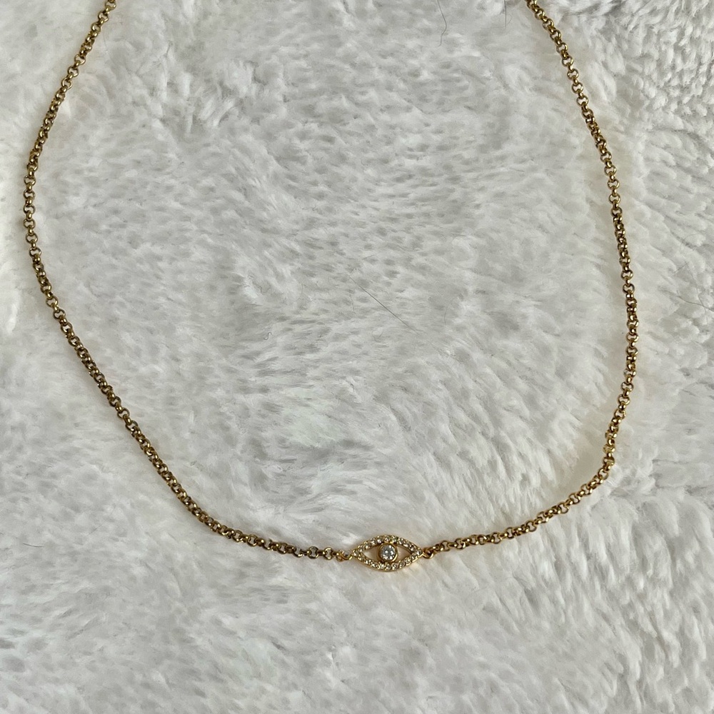 Abbott Lyon Gold Eye Necklace - Picture 3 of 5